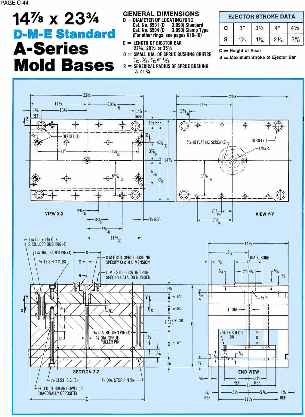 DME A series mold base 1524A